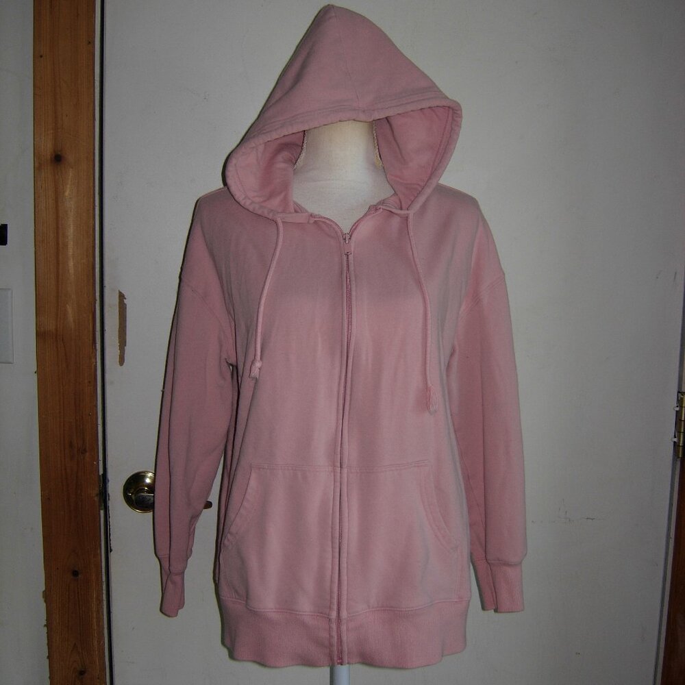 Terra & Sky Pink Zip Front Hoodie 0X